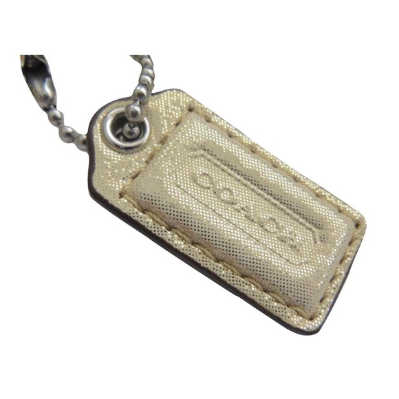 🍍Coach Poppy Heart Khaki Shimmering Gold Signature Wristlet Purse Coach Poppy - Picture 6 of 10